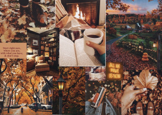 Autumn Fall Cozy Moodboard Wallpaper Aesthetic Desktop
