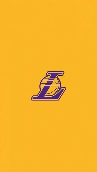 Nba Los Angeles Lakers Team Logo Yellow Wallpaper HD For iPhone