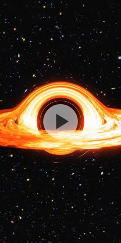 Black Hole In Space Phone Wallpaper Ornamental