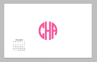 College Prep Diy Monogram Desktop Wallpaper