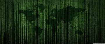 Green Matrix Code World Map Ultra HD Desktop Background Wallpaper