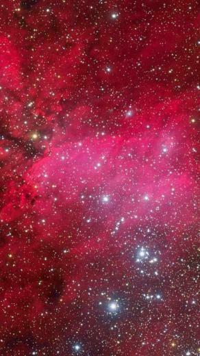 Pink Nebula iPhone Plus Wallpaper HD