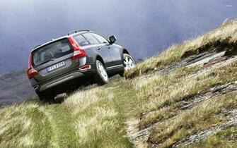 Volvo Xc70 On A Hill Path Wallpaper Car