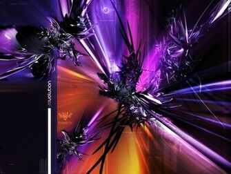 Lines Purple Orange Wallpaper