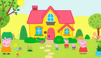 Peppa Pig House Wallpaper