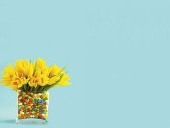 Yellow Flowers Ppt Background Easter Background