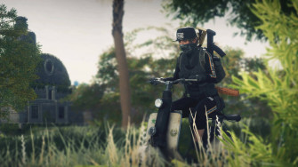 En Pubg 1440p M Dchen Auf Moped Wallpaper