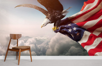 Usa Eagle Flag Wall Murals Ever Wallpaper Uk