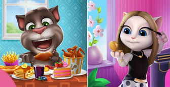 My Talking Tom And Angela Car Interior Design