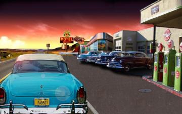 50s Car Wallpaper Top Background