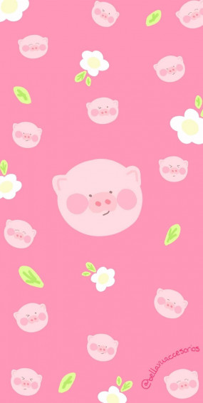 Cute Pig Kawaii Background For Whatsapp Pink Love