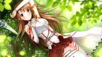 Sword Art Online Wallpaper Anime Girls Lying Down HD