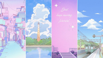 Blue Anime Aesthetic Wallpaper