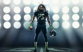 Seattle Seahawks Marshawn Lynch Wallpaper By HD4wallpaper Net