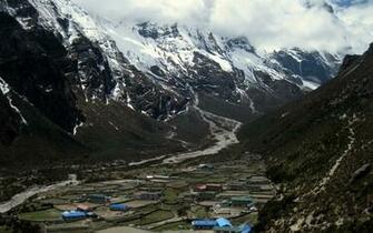 Mountains Nepal Wallpaper Village