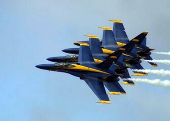 Navy Flight Demonstration Team The Blue Angels Perform Four