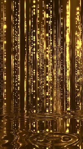 Golden Rain Psicodelic Background Cellphone