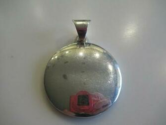 Silpada Engraveable Disc Pendant Sterling Silver S Wavy