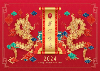 Amazon Beleco Fabric Happy Chinese New Year Backdrop