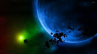 Planets And Asteroids Wallpaper