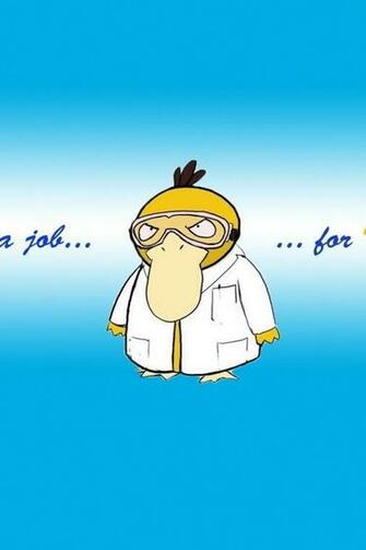 Pokemon Science Psyduck Scientists Job Wallpaper