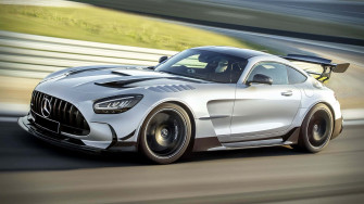 White Silver Mercedes Gts Front Wallpaper