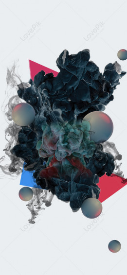 Abstract Black Smoke Mobile Wallpaper Image On