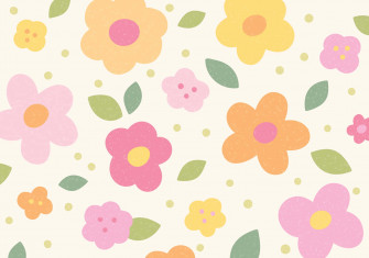 Blooming With Joy Cute Flower Background Wallpaper