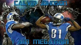 Calvin Johnson I Am Megatron Detroit Lions Wallpaper