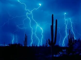 Desert Strike Weather Wallpaper Image Featuring Lightning
