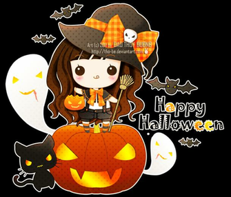 Kawaii Halloween By Tho Be
