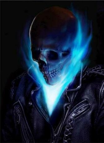 Ghost Rider Blue Flames Image
