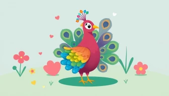 Cute Peacock Wallpaper