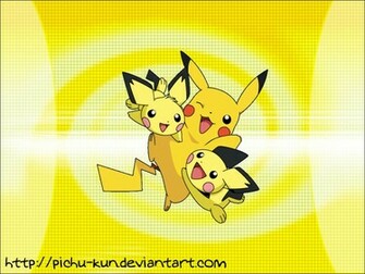 Wallpaper Pichu Pikachu By Kun