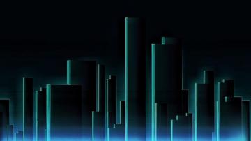 Simple Cyberpunk City Background By Messyguy