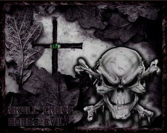 Wallpaper Skulls And Snakes Flames