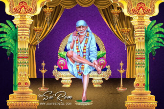 Shirdi Sai Baba HD Image Wallpaper