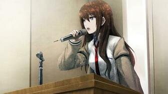 Wallpaper Huke Steins Gate Makise Kurisu Girl