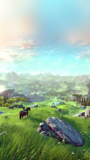 Of Zelda Field Green iPhone 5s Wallpaper