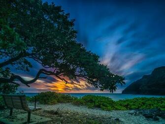 Image Hawaii Usa Makapuu Beach Waimanalo Nature Sky