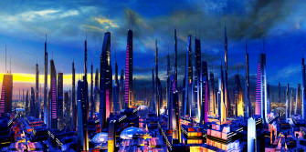 City Futuristic Wallpaper HD Artist 4k Image