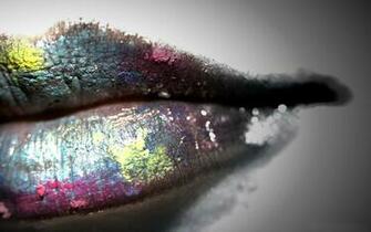 Lips Colors Macro Glamour Background HD Desktop Wallpaper