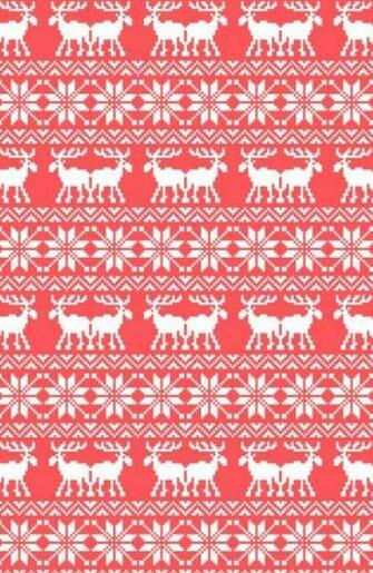 Red Wallpaper Christmas Patterns And Phone