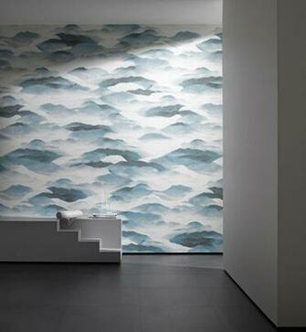 Sahco Mural Fuji With A Japanese Style Design