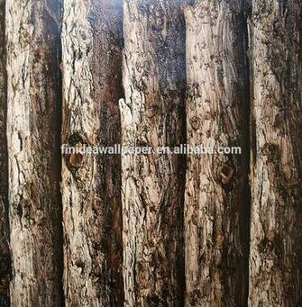 3d Natural Wood Wallpaper Stone For Deco