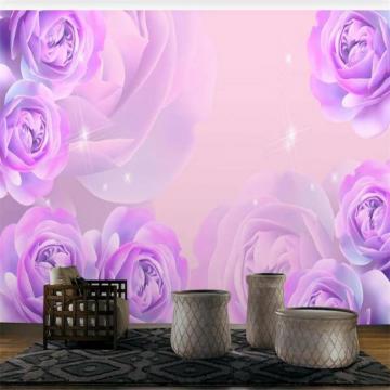 3d Murals Wallpaper For Living Room Fantasy Rose Flower