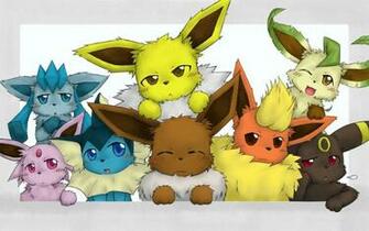 Red Umbreon Vaporeon Video Wallpaper Widescreen Yellow