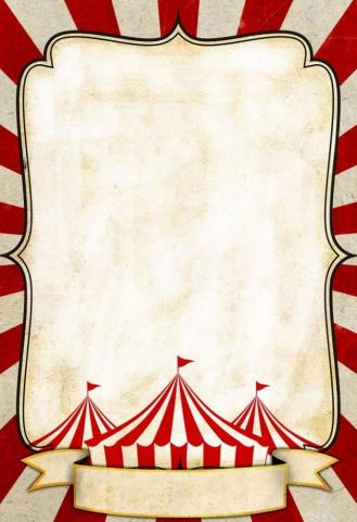 Vintage Circus Poster Template Layered Customizable