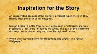 The Yellow Wallpaper By Charlotte Perkins Gilman Historical