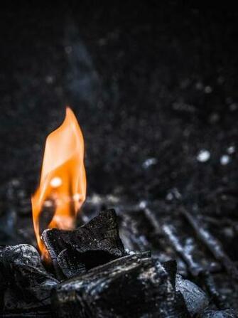 Burning Coals Overcome Evil With Good Christian Wallpaper Quote